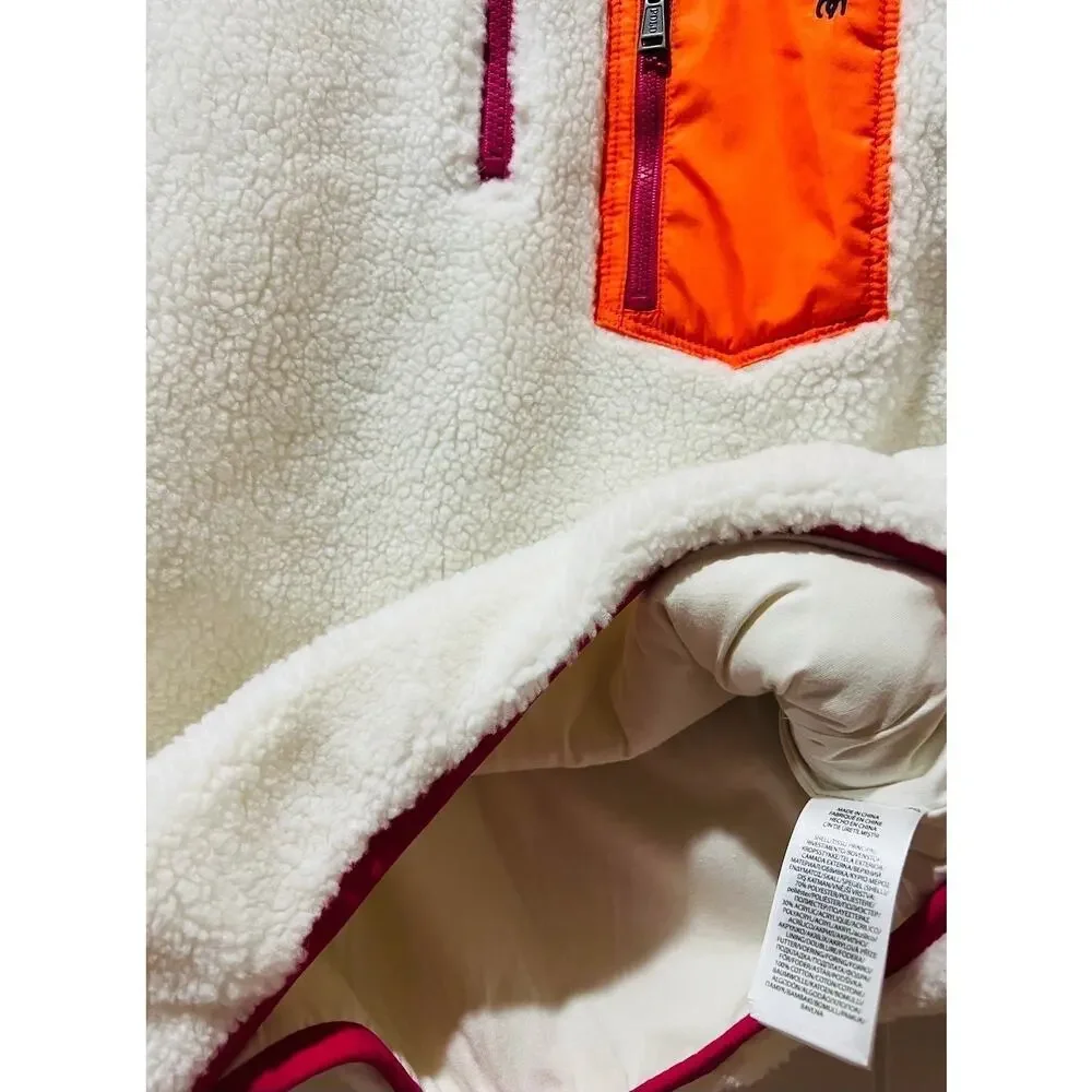 NWT❤️Polo Ralph Lauren Girls  Shearling Quarter-Zip Fleece Sweatshirt szL(12-14)